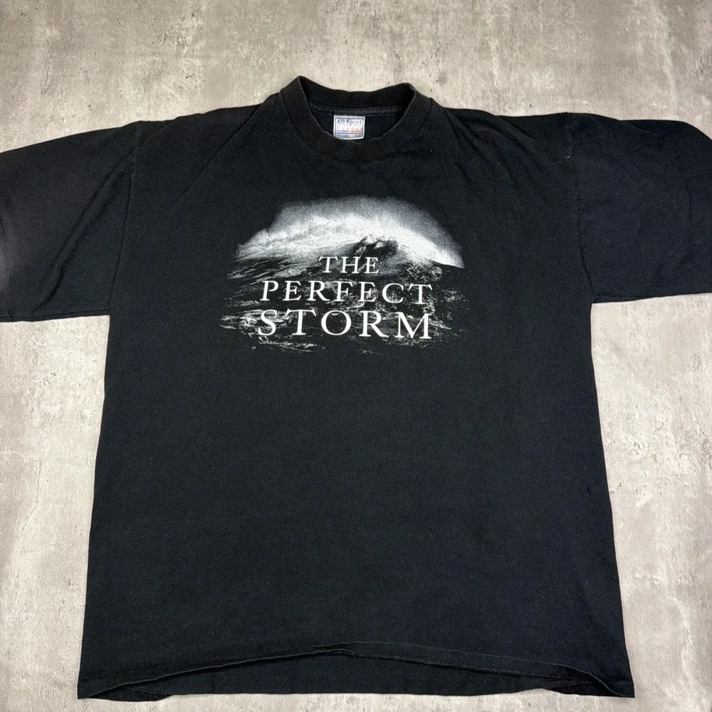 Vintage All Sport 90's The Perfect Storm Movie Promo T-Shirt XL Single Stitch